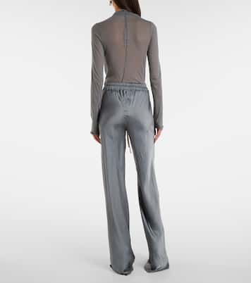Weite Oversize-Hose aus Charmeuse | Rick Owens