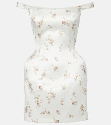 Off-Shoulder-Minikleid aus Seide | Magda Butrym