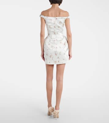 Off-Shoulder-Minikleid aus Seide | Magda Butrym