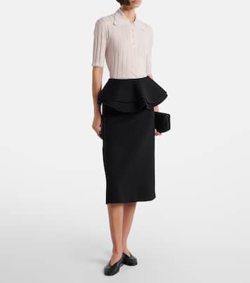 Ruffled midi skirt | Plan C
