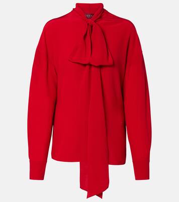 Blusa de seda con lazo | Gucci