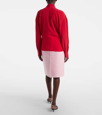 Blusa de seda con lazo | Gucci