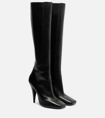 Sliced Square leather knee-high boots | Givenchy