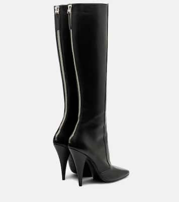 Sliced Square leather knee-high boots | Givenchy