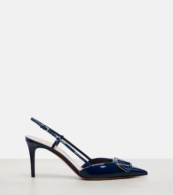 Pumps slingback VLogo 80 in vernice | Valentino Garavani
