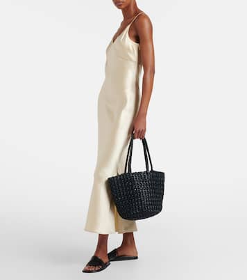 Estelle 2 Medium raffia tote bag | The Row