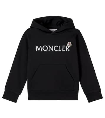 Logo cotton jersey hoodie | Moncler Enfant
