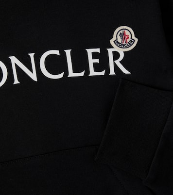 Logo cotton jersey hoodie | Moncler Enfant