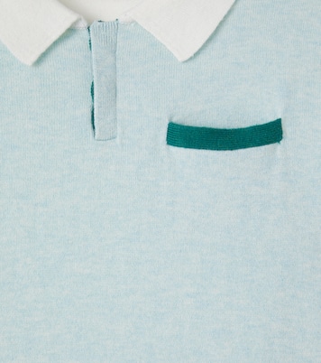 Laser knitted cotton polo shirt | Bonpoint