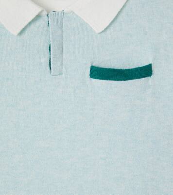 Laser knitted cotton polo shirt | Bonpoint