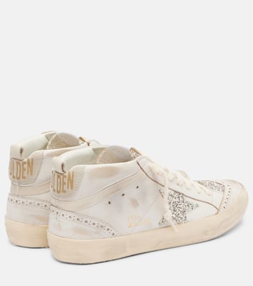 Mid Star embellished suede high-top sneakers | Golden Goose