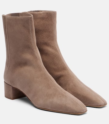Saint Honoré 35 suede ankle boots | Aquazzura