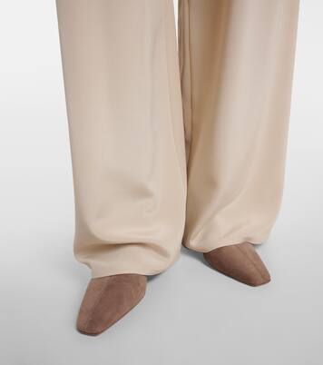 Saint Honoré 35 suede ankle boots | Aquazzura