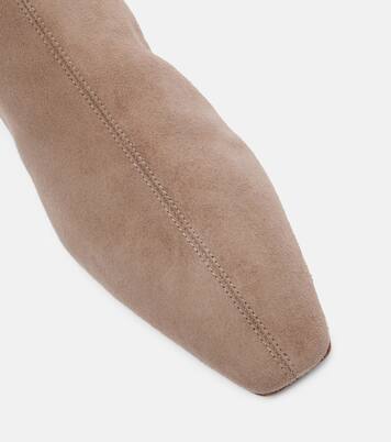 Saint Honoré 35 suede ankle boots | Aquazzura