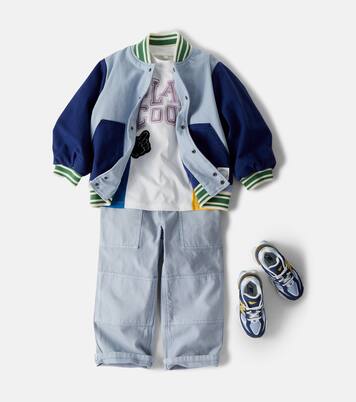 Colorblocked cotton jersey T-shirt | Stella McCartney Kids