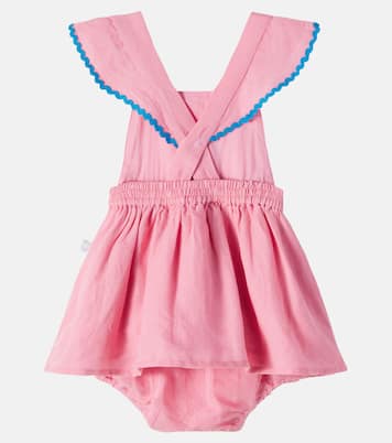 Baby linen-blend dress and bloomers set | Stella McCartney Kids