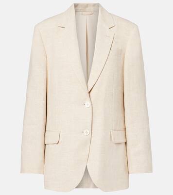 Blazer aus Leinen, Seide und Hanf | Brunello Cucinelli