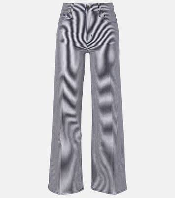 Le Slim Palazzo striped wide-leg pants | Frame