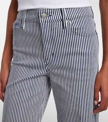 Le Slim Palazzo striped wide-leg pants | Frame