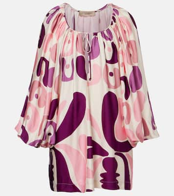 Printed satin minidress | Adriana Degreas