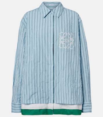 Anagram cotton-blend poplin shirt | Loewe