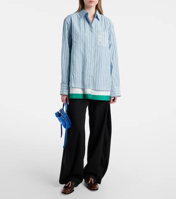 Anagram cotton-blend poplin shirt | Loewe
