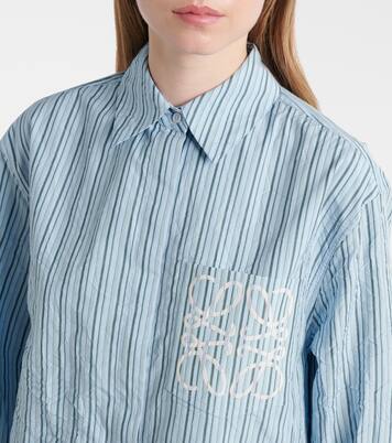 Anagram cotton-blend poplin shirt | Loewe