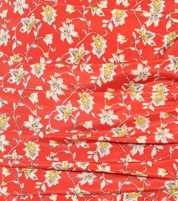 Minigonna Taras a stampa in seta stretch | Veronica Beard