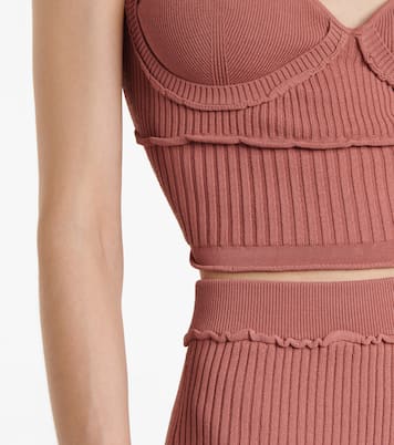 Piper ribbed-knit bustier | Altuzarra