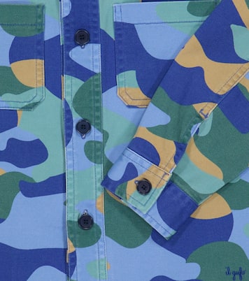 Camouflage printed twill shirt | Il Gufo