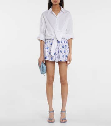 Shorts Teagen in misto cotone con stampa | Caroline Constas