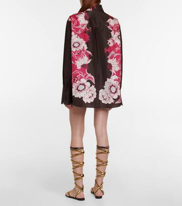 Camisa en tafetán de seda floral | Valentino
