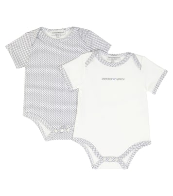 Baby set of 2 cotton bodysuits | Emporio Armani Kids
