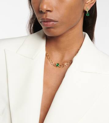 Collana Catena in oro 18kt con smeraldo | Nadine Aysoy