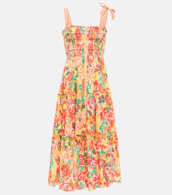Triny printed midi dress | Poupette St Barth