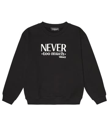 Printed cotton jersey sweatshirt | Versace Kids
