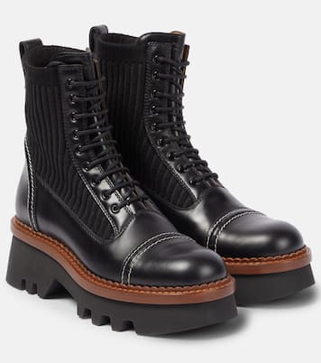 Schnürstiefel Owena aus Leder | Chloé
