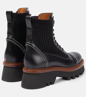 Schnürstiefel Owena aus Leder | Chloé