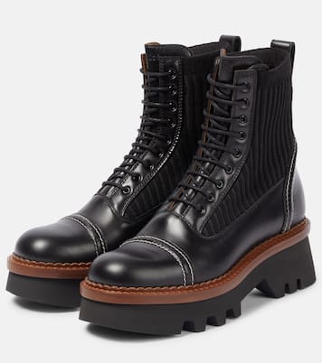 Schnürstiefel Owena aus Leder | Chloé