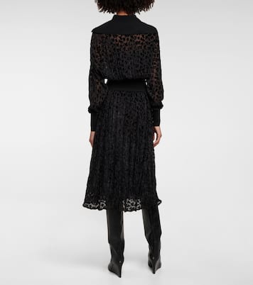Robe midi en velours | Tory Burch