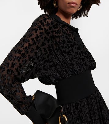 Robe midi en velours | Tory Burch