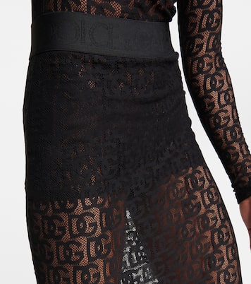 DG cotton-blend tulle midi skirt | Dolce&Gabbana