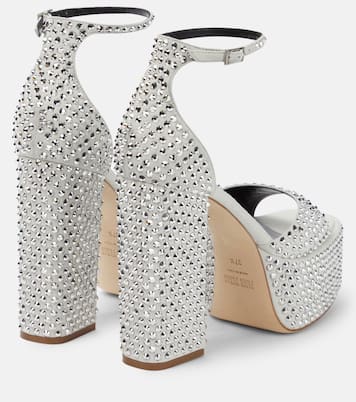 Tatiana embellished suede platform sandals | Paris Texas