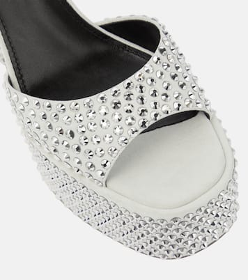 Tatiana embellished suede platform sandals | Paris Texas