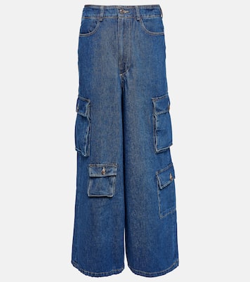 High-Rise-Cargohose Hailey aus Denim | The Frankie Shop