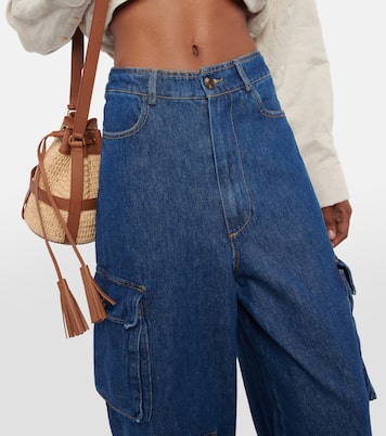 High-Rise-Cargohose Hailey aus Denim | The Frankie Shop