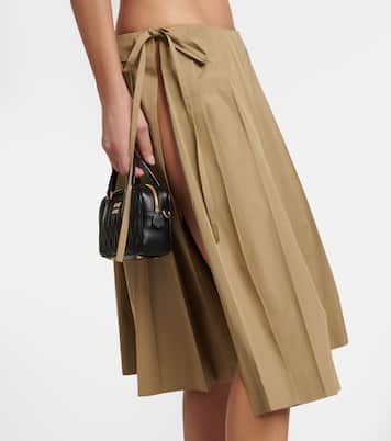 Gonna midi in cotone | Miu Miu