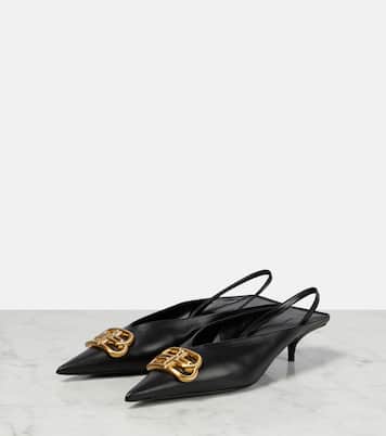 Square Knife BB slingback mules | Balenciaga