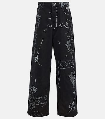 Jeans gamba larga e vita media | Balenciaga