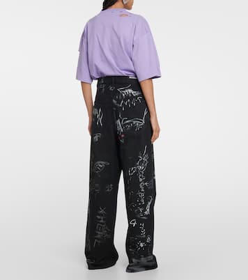 Jeans gamba larga e vita media | Balenciaga